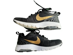 NIKE Womens Air Max Motion LW 833662-002 Black Gold Running SNEAKERS Shoe Sz 7.5 - Picture 1 of 7