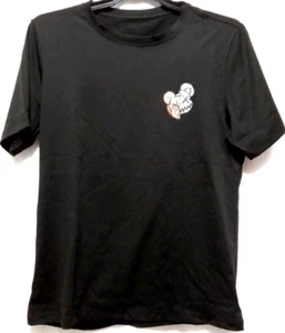 Mens T-Shirt size S Black Front + back Print New no Tags - Picture 1 of 7