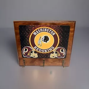Washington Redskins Rustic Man Cave Home Office wall decor key hanger holder - Picture 1 of 6