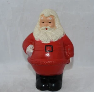 Vintage 40-50er Jahre handbemalte Weihnachtsmann Bank - Bild 1 von 5