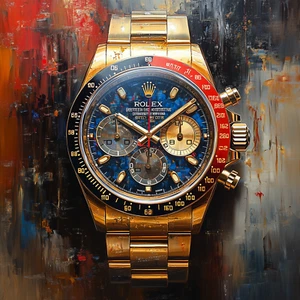 ⌚ Rolex Watch Art 🖼️ | 24x24"| Museum Giclée Print 🎨 | ✍️ 1/25 | COA 🧾 | V63 - Picture 1 of 7
