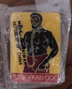 Vtg WWF WRESTLING JUNK YARD DOG JUNKYARD Hard Enamel Pin New & Sealed WWE Rare - Picture 1 of 4