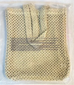 Bolso de Mano KYLIE Cosmetics Kylie Jenner Grande 15 X 13.5" Beige Natural Crochet NUEVO - Imagen 1 de 8