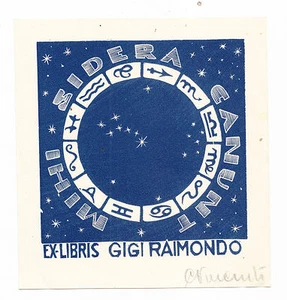O668-EX LIBRIS-GIGI RAIMONDO - Foto 1 di 1