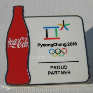 2018 PyeongChang Olympic Coca Cola Flasche Pin - Bild 1 von 1
