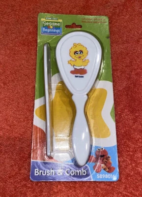 Nuevo Juego de Cepillo y Peine Sesame Street Beginnings Baby Big Bird Foto 1 de 2