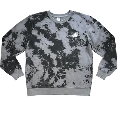 Sudadera PUSHEEN Talla MEDIANA Gris Tie Dye Boosheen Ghost Halloween Cuello Redondo* Foto 1 de 4