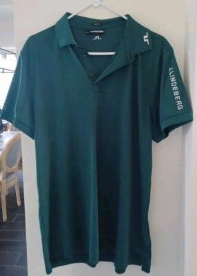 Levelwear PGA Tour Live Polo Shirt Men Small Teal Performance ESPN+ Short Slv - Image 1 of 3