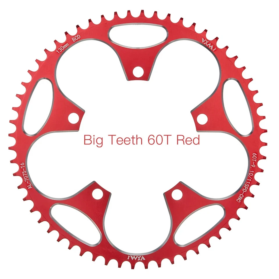 Piñones de bicicleta de carretera 130BCD 50T 52T 54T 56T 58T 60T rueda dentada ancha estrecha Foto 1 de 4