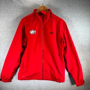 Nike Windbreaker Jacket Men's Medium Red Storm Fit Georgia Bulldogs Football - Picture 1 of 15