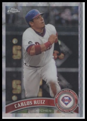 2011 Topps Chrome #21 Carlos Ruiz X-Fractors - Image 1 of 2