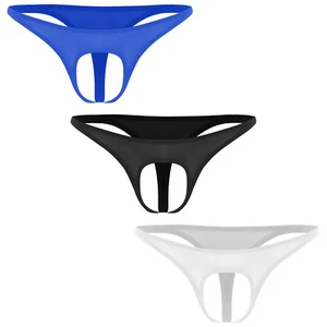 Herren Unterwäsche Dessous Jockstraps vorne offen Beutel G-String elastisch Wasitband - Bild 1 von 37