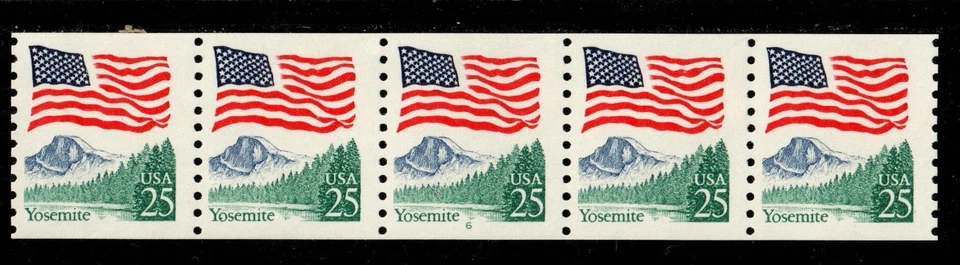 Scott 2280 25¢ Flag Over Yosemite P#6  MNH Free shipping in the USA - Image 1 of 1