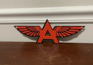 Flying A Porcelain Sign 11x5 Inches Vintage Sign - Picture 1 of 8