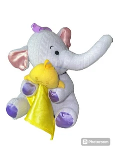 Fisher Price Winnie Pooh Heffalump Elephant Plush Purple Duck Lovey Yellow - Picture 1 of 5