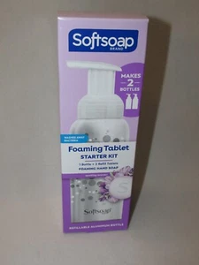 New Sealed Box!! Softsoap Foaming Tablet Starter Kit * 1 Bottle + 2 Tablets - Picture 1 of 5