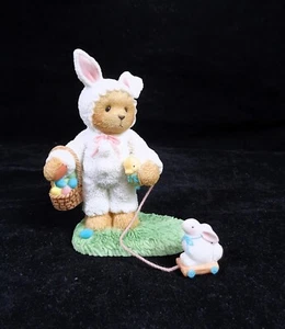 Vintage Cherished Teddies - Trudy Easter Bunny Bear 1999 Figurine - Picture 1 of 11