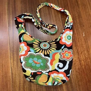 Hippie Boho Crossbody Bag Multicolor Zip Top Purse Tote Knotted EUC - Picture 1 of 6