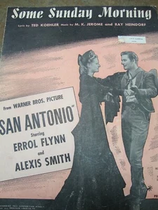 EINIGE SONNTAGMORGEN Klavier NOTEN 1945 Lied aus San Antonio Film - Bild 1 von 2