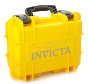 INVICTA YELLOW 8 SLOT DIVER CASE WATERPROOF as seen on Shop HQ - Picture 1 of 3