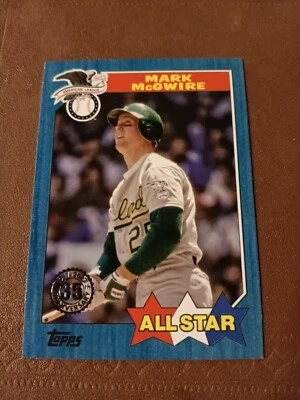 2022 MARK MCGWIRE TOPPS BLUE BORDER ALL STAR CARD #87AS-8 OAKLAND A'S CARDINALS  - Image 1 of 2
