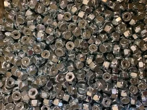 8-32 ZINC NYLON INSERTO TUERCA DE BLOQUEO - 100 PIEZAS - Imagen 1 de 5