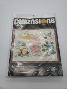 Vintage Fairy Tales Dimensions Crewel Kit 1208 Linda Powell 1981 Sealed - Picture 1 of 4