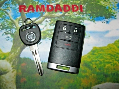 New Case OEM Board 22889449 08/13 Cadilac CTS DTS Remote Fob Transmitter & Key - Image 1 of 4