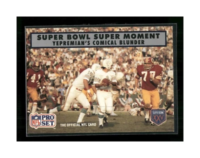 Yepremian's Comical Blunder 1990 Pro Set Super Bowl XXV #141 Supermen - Image 1 of 4
