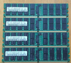 Samsung M393T5160QZA-CE6 16GB (4x4GB) DDR2 PC2-5300P ECC 240P Server Memory - Picture 1 of 1
