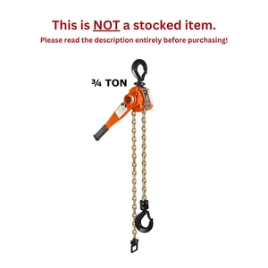 CMCO - BANDIT RATCHET LEVER HOIST - 3/4 TON CAPACITY - 20 FT LIFT - Picture 1 of 3