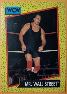 WCW WORLD CHAMPIONSHIP WRESTLING 1991 TRADING CARD #84 MR. Michael WALL STREET - Picture 1 of 2