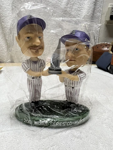 2001 World Series Randy Johnson & Curt Shilling Co-MVP Bobblehead New Cover