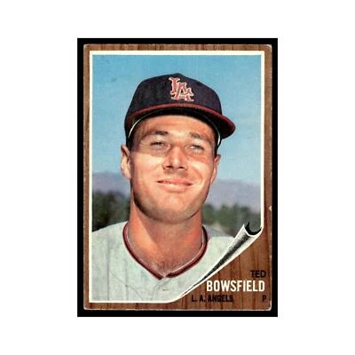 Ted Bowsfield 1962 Topps #369 Los Angeles Angels Baseball Card NM - Image 1 of 3
