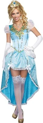 Tener un baile Mujer Princesa Disfraz Adulto Vestido Cenicienta Halloween Foto 1 de 2