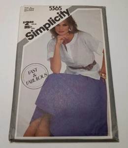 Simplicity's 1981 Shirt &Skirt Sew Pattern #5365 Size 6-16 - Picture 1 of 2