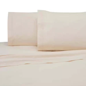 3-Piece Ivory Solid 225 Thread Count Cotton Blend Twin XL Sheet Set - Picture 1 of 3