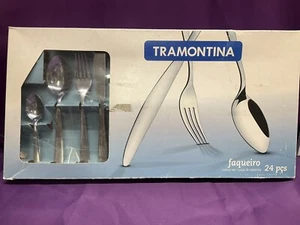 Tramontina Brazil 24-teiliges Besteckset, Edelstahl. 66960. - Bild 1 von 13