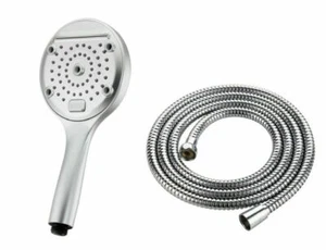 Duschkopf Bad Handbrause Duschbrause Brauseschlauch 2m chrom/matt Dusch-Set  - Bild 1 von 1