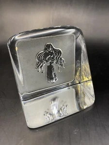 Nybro Zodiac Signs " Virgo" Crystal Glass Paper Weight By Paul Isling 1970’s - Picture 1 of 10