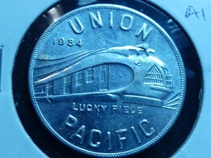 Union Pacific, Glücksstück, Aluminium, 1934 ~32 mm Außendurchmesser - Bild 1 von 2