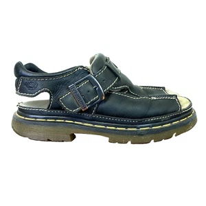 Dr Martens Fisherman Sandals Mens US 9 EUR 42 Brown Leather Straps Buckle 5A26 - Picture 1 of 13