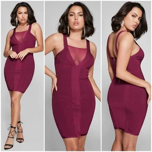 ๐ฟโ NWT GUESS BY MARCIANO Salma Mesh Bandage Dress SIZE L ๐ฟโ - Picture 1 of 5
