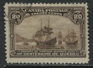 Canada 1908 KEVII 20 cents Quebec choice used - Picture 1 of 1