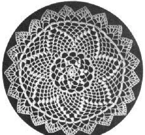 Vintage Crochet Centerpiece Doily #4 PATTERN ONLY - Picture 1 of 1