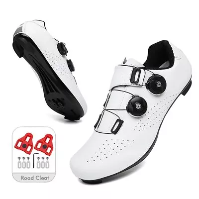 Road Cycling Shoes Sneakers Men's MTB Self-Locking Bike Shoes with SPD Cleats  - Image 1 of 4
