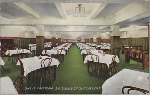 c1910s Shay's Cafeteria restaurant interior Salt Lake City Utah tables E246 - Picture 1 of 2
