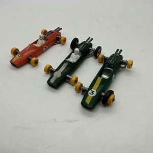 Lesney Matchbox No. 19 Lotus Orange And Green Race cars W/ Two Drivers. - Picture 1 of 15