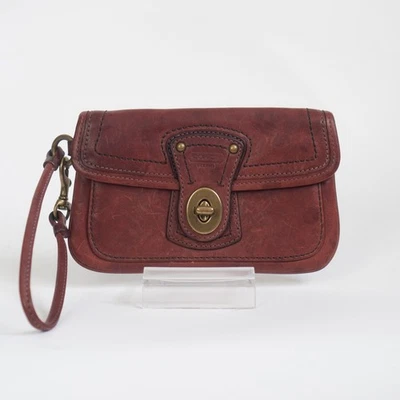 COACH Legacy 65 Anniversary Gigi Vachetta Leather Whiskey Brown Wristlet - 40212 - Image 1 of 4