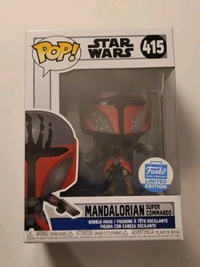 Funko Pop Mandalorian Super Commando #415 Funko Shop exclusivo con protector - Imagen 1 de 2